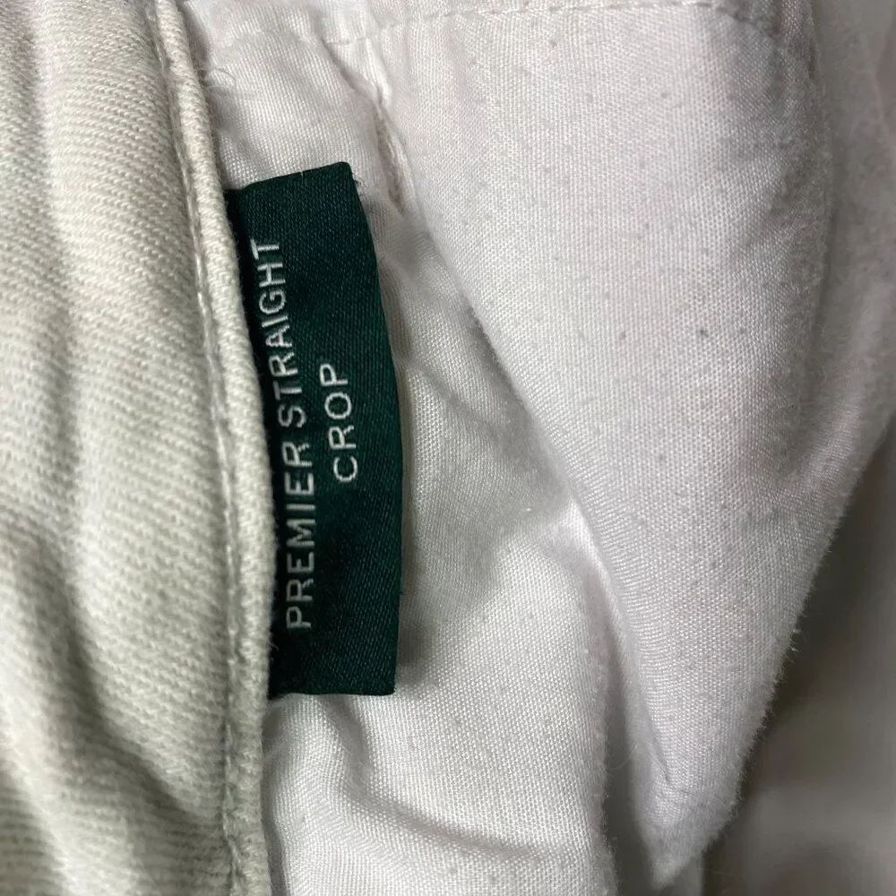 Lauren Ralph Lauren Straight Crop Jeans Size 10 White